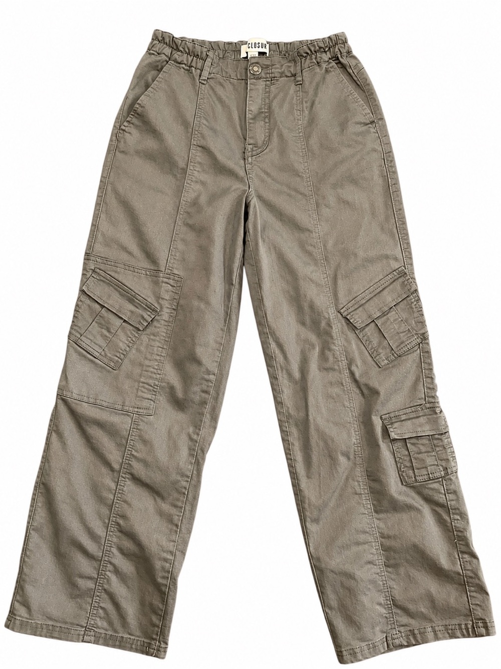 Disclosure Cargo Pants 5/27 Olive Wide Leg Utility Y2K Streetwear
